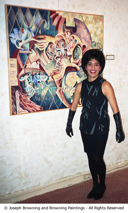 Olga Browning With Painting 029