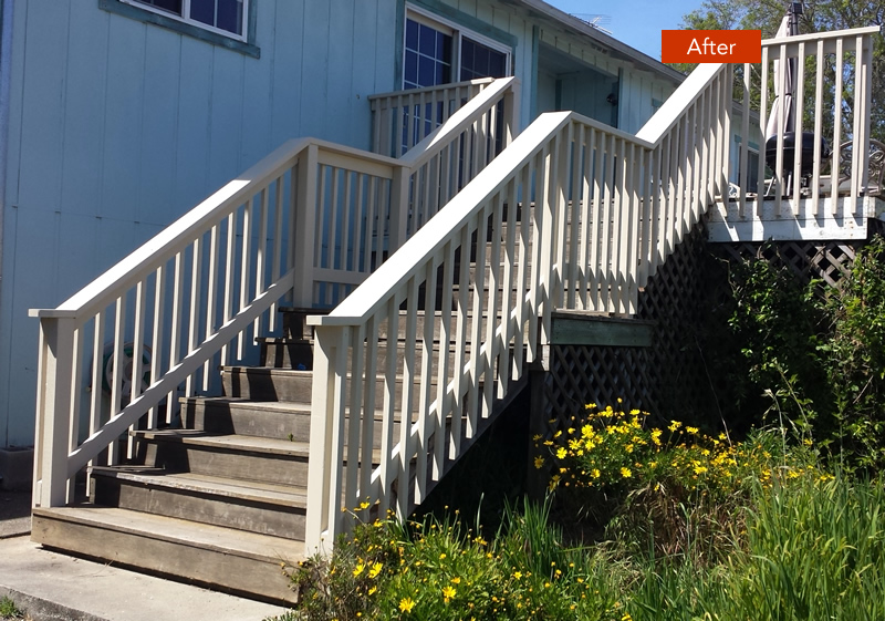 Joseph Browning Repair & Build - Deck Stairs Railings Remove and Replace After