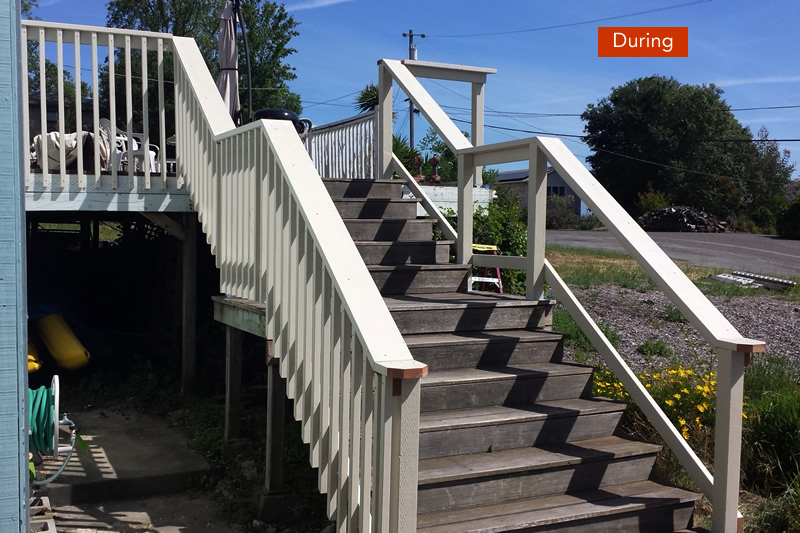 Joseph Browning Repair & Build - Deck Stairs Railings Remove and Replace During 2