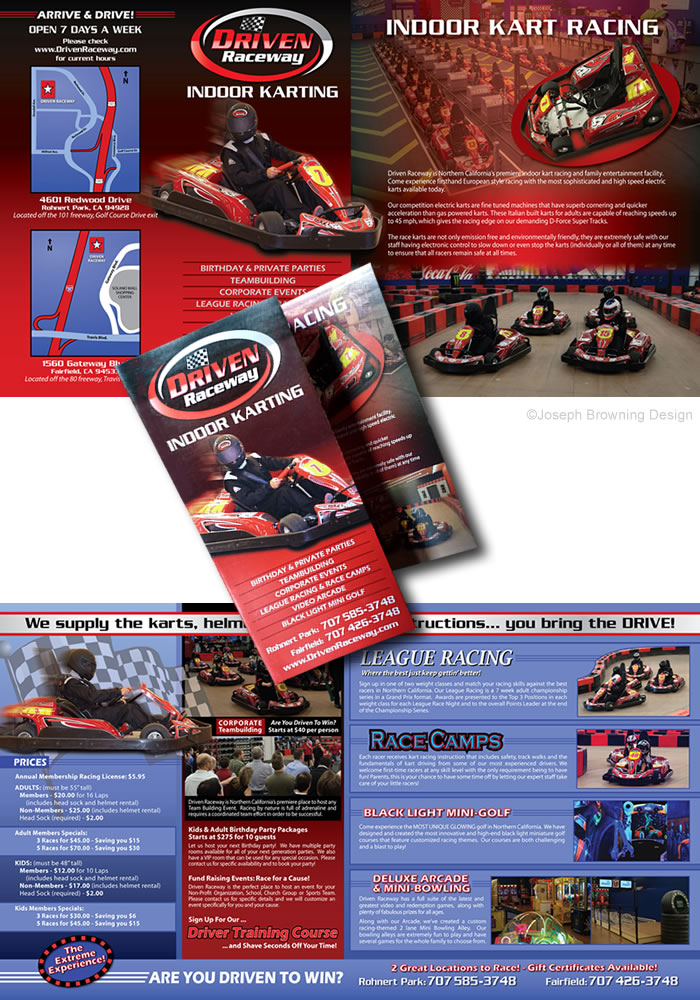 Joseph Browning Design - Driven Raceway Brochure