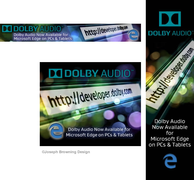 Joseph Browning Design - Dolby Microsoft Edge Internet Ads