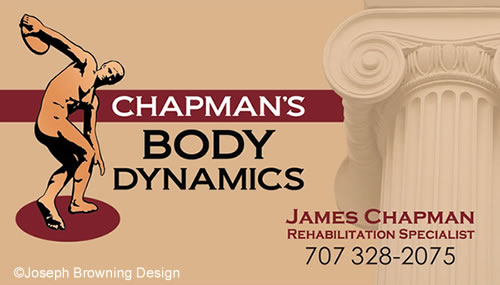 Joseph Browning Design - Chapman’s Body Dynamics Business Card Front
