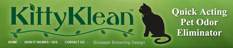 Joseph Browning Design - KittyKlean Logo Pet Odor Eliminator