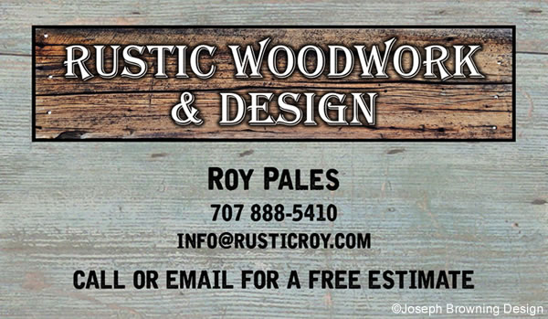 Joseph Browning Design - Rustic Woodwork Logo and Business Card