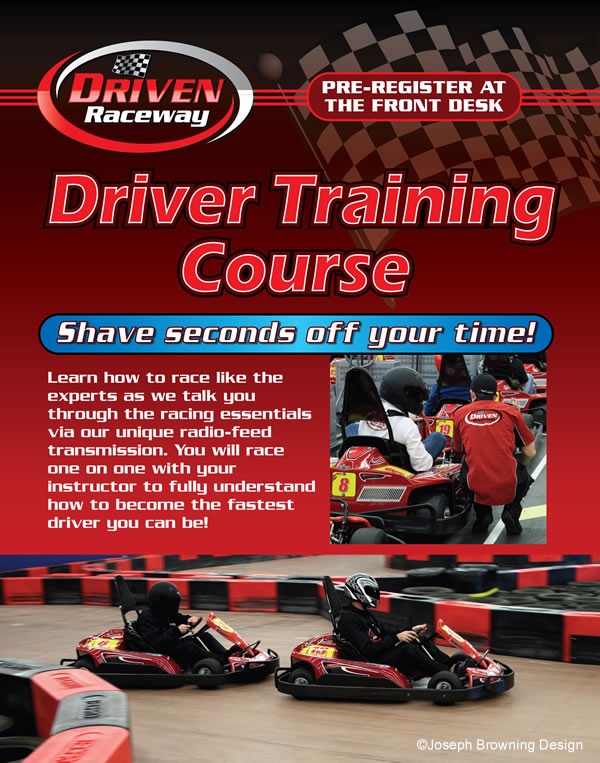 Joseph Browning Design - Driven Raceway Driver Training Poster
