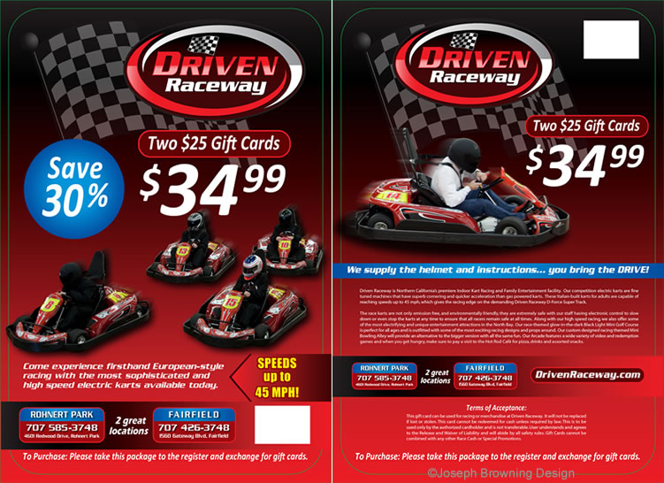 Joseph Browning Design - Driven Raceway Costco Packages